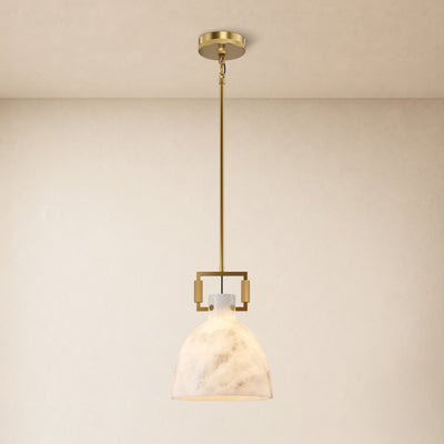 Lioren Resin Dome Pendant Light 10.2"D