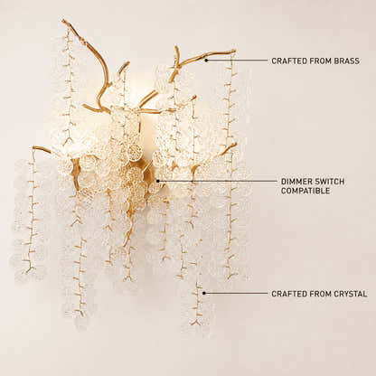 Shiro Noda Crystal Wall Lamp