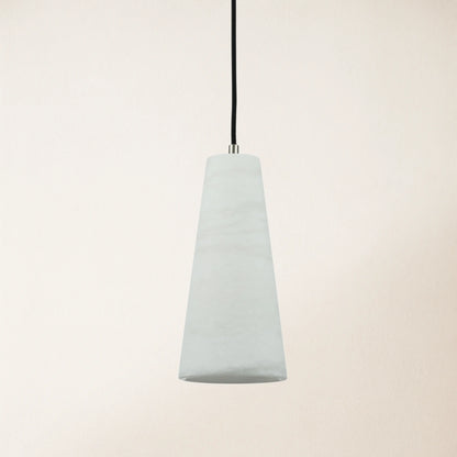 Capus Conical Alabaster Pendant 10''H