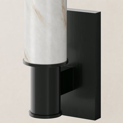 Nuvarelle Resin Single Cylinder Wall Sconce 14.2"H