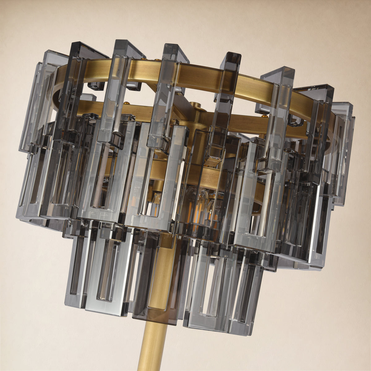 Cirelle Crystal Rectangular Table Lamp 63"H 