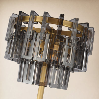 Cirelle Crystal Rectangular Table Lamp 63"H 