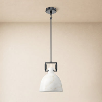 Lioren Resin Dome Pendant Light 10.2"D