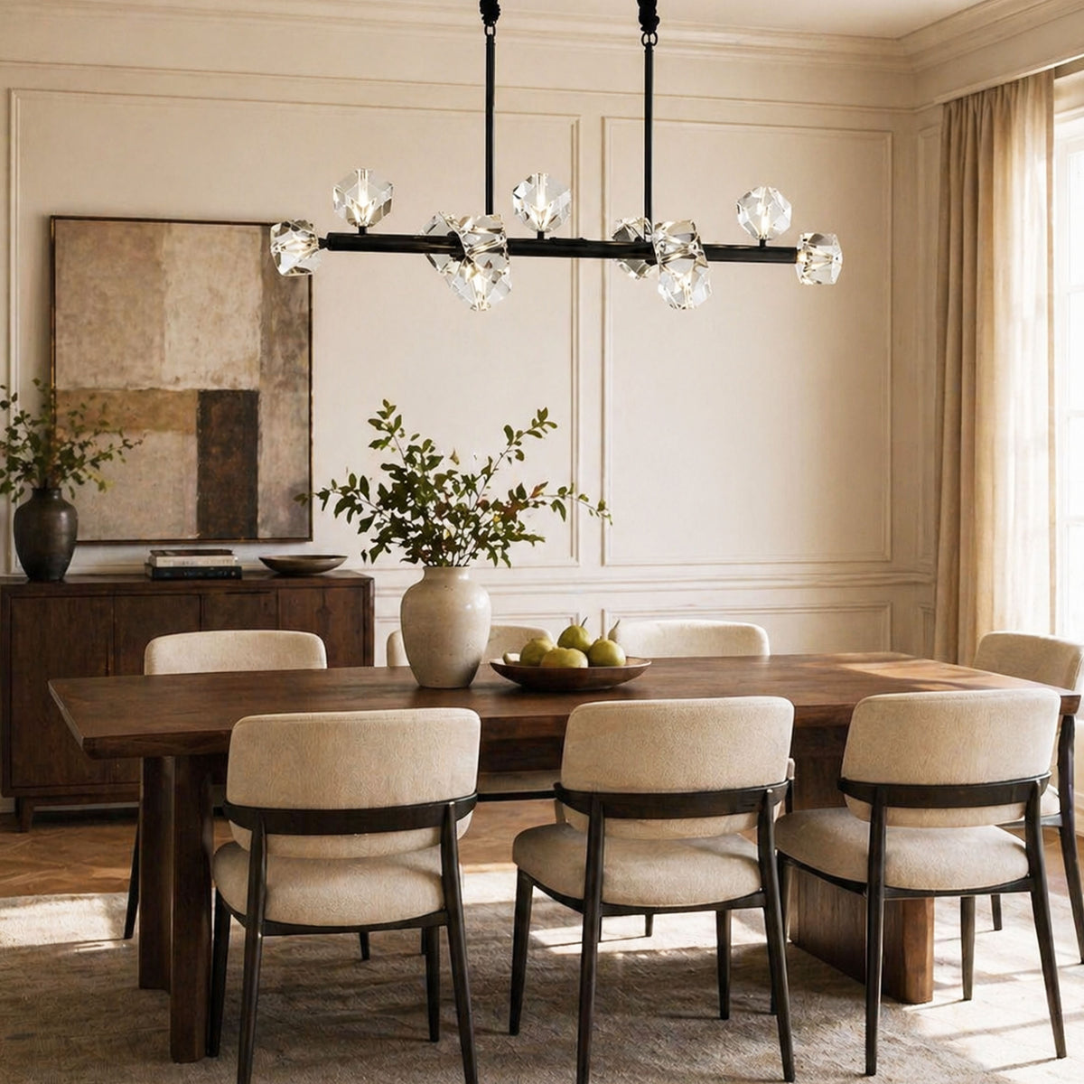 Stravon Radiant Structure Crystal Linear Chandelier