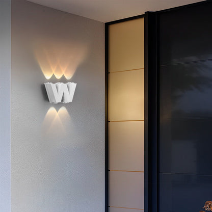 Lunaris Letters Outdoor Up Down Wall Light