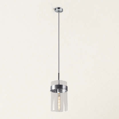 Armature Round Glass Pendant 8"D