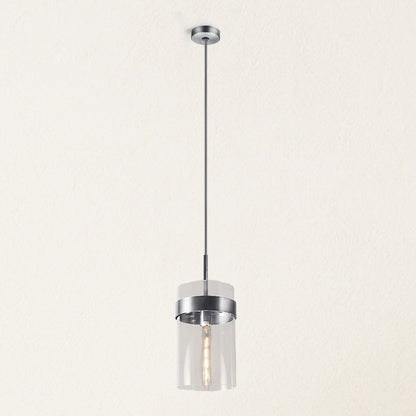 Armature Round Glass Pendant 8"D