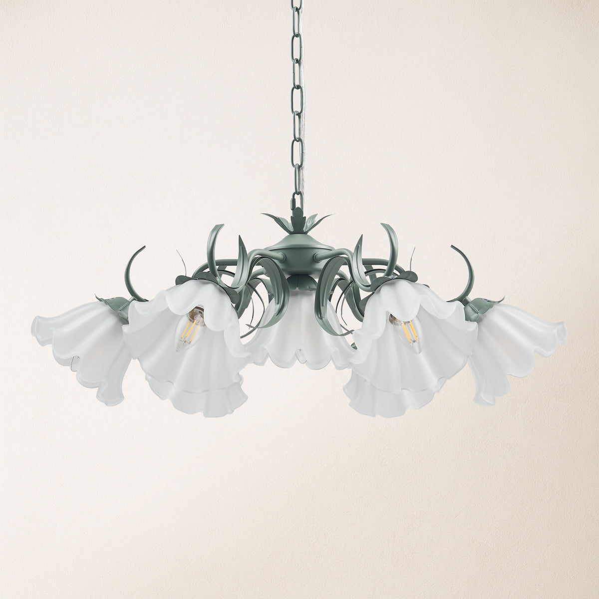 GlowMuse Crystal Round Chandelier 27"