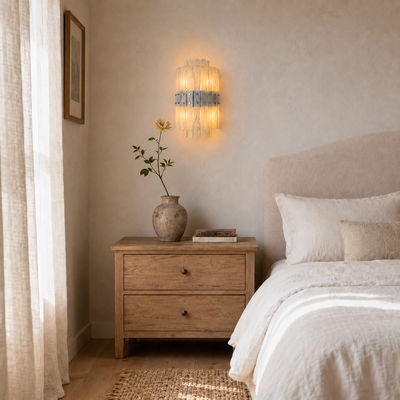 Pietra Marble Round Wall Sconce 11.8"D