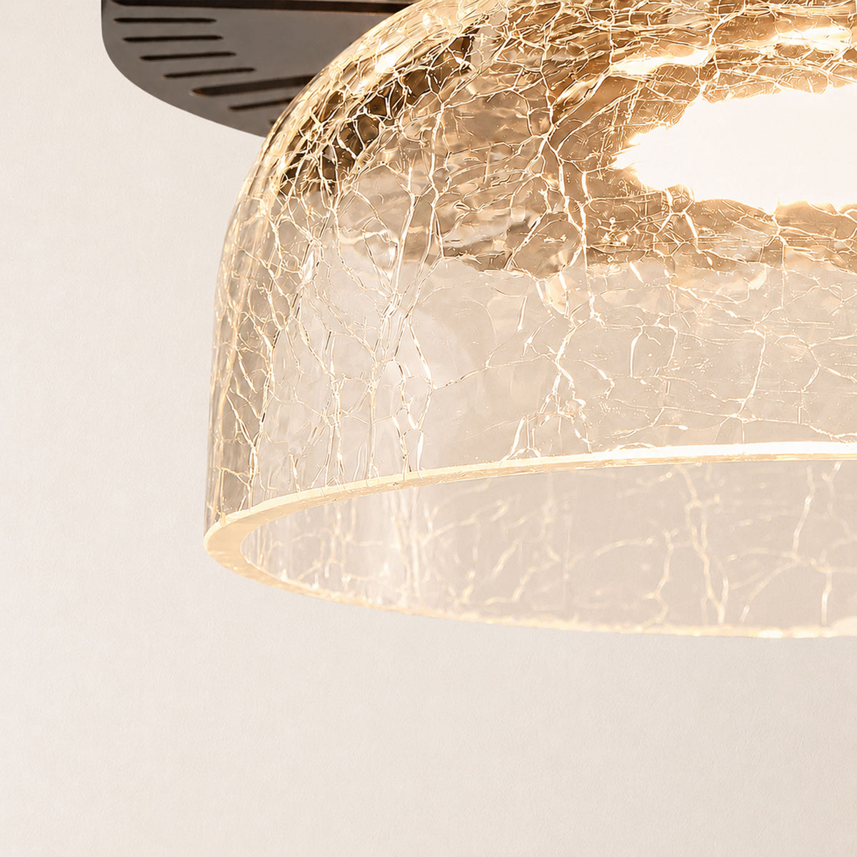 Zendria Crackle Glass Pendant Light