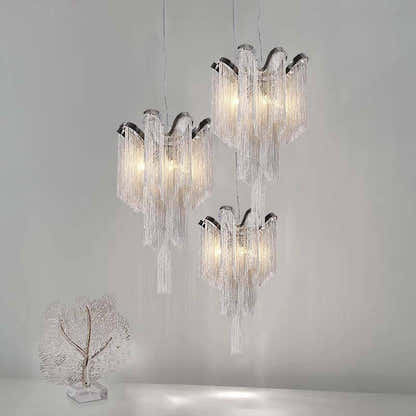 Teresa Cadena Chain Tassel Ceiling Light Fixture