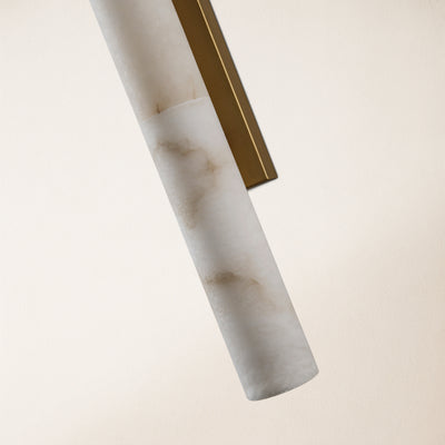 Sylvia Palladian Alabaster Wall Sconce 36"H