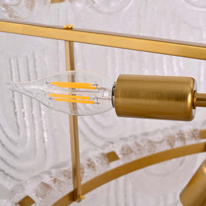 Veloura Textured Glass Loop Cascade Chandelier 25.2"W