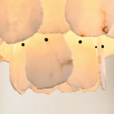 Moira Alabaster Multi-Tier Round Chandelier 48"D