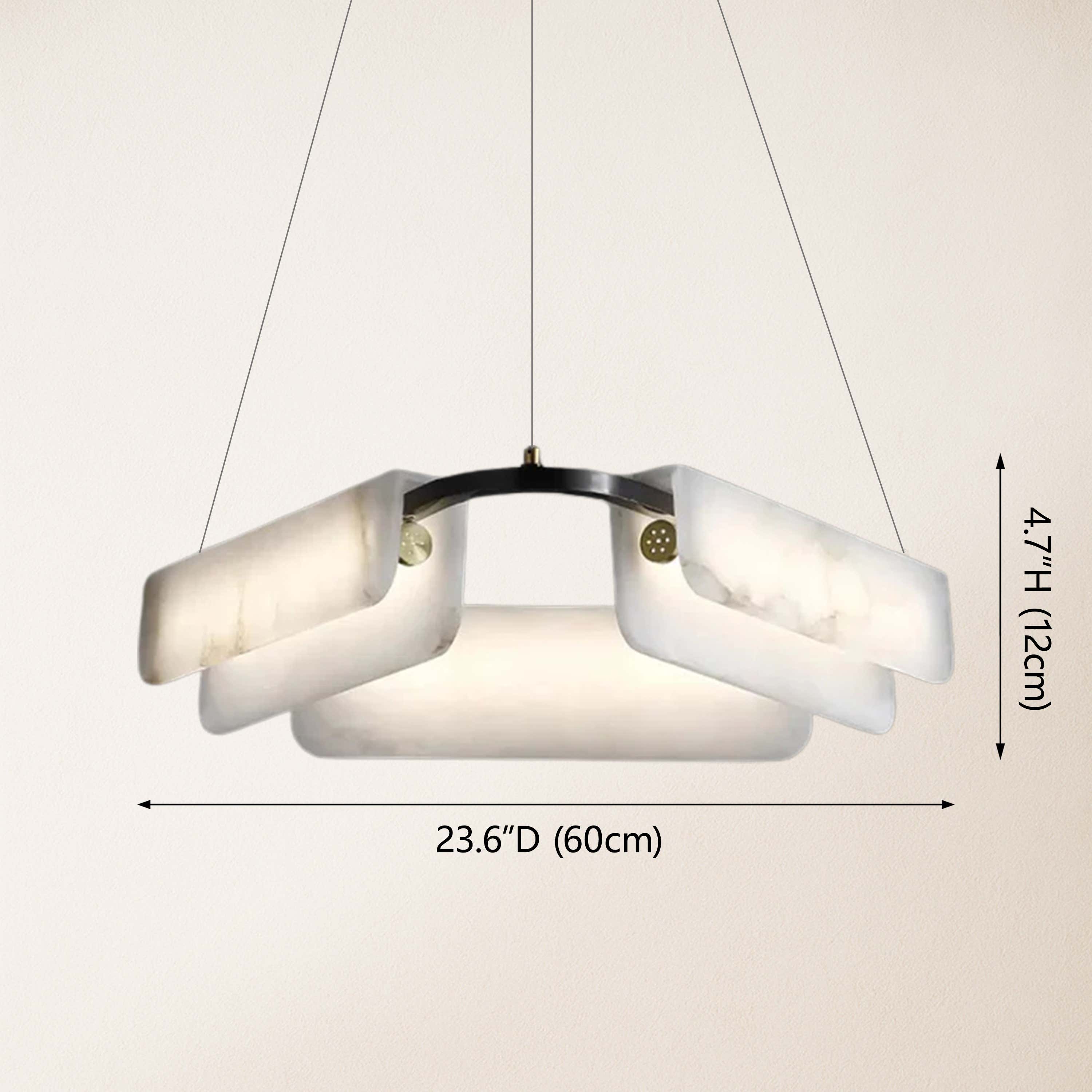 Deli Alabaster Chandelier 32″