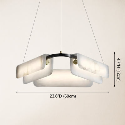 Deli Alabaster Chandelier 24″D