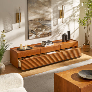 Devon Oak Media Console  70.8"