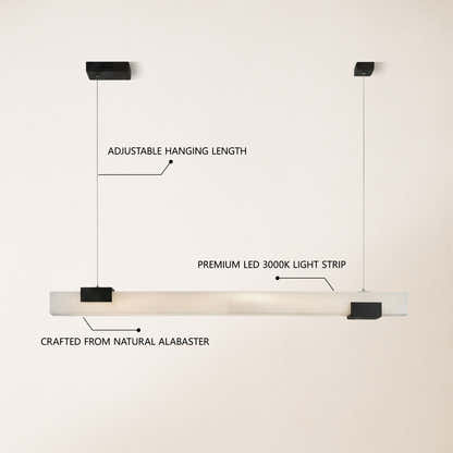 Caliora Alabaster Linear Chandelier