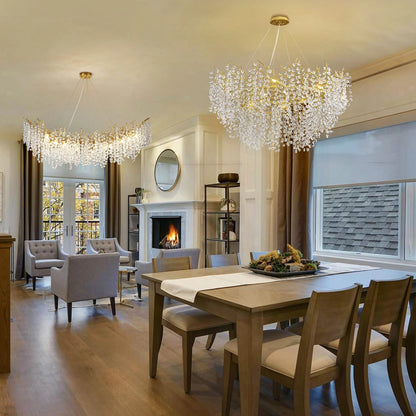 Lustre Branches Round Chandelier 48"