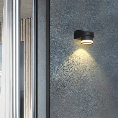 Aegisgleam Round Up Down Outdoor Wall Light