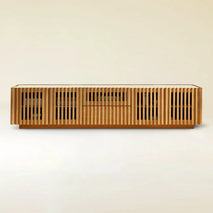 Isla Oak Sintered Stone Media Console 80"