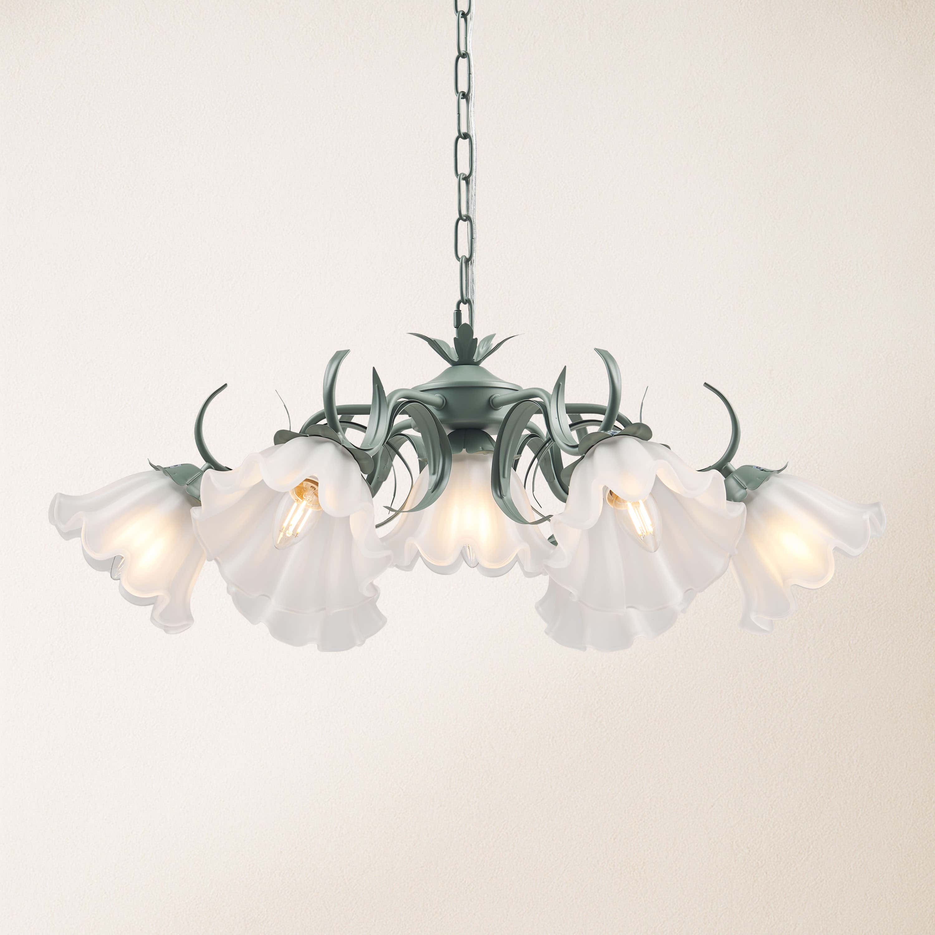 GlowMuse Crystal Round Chandelier 27"