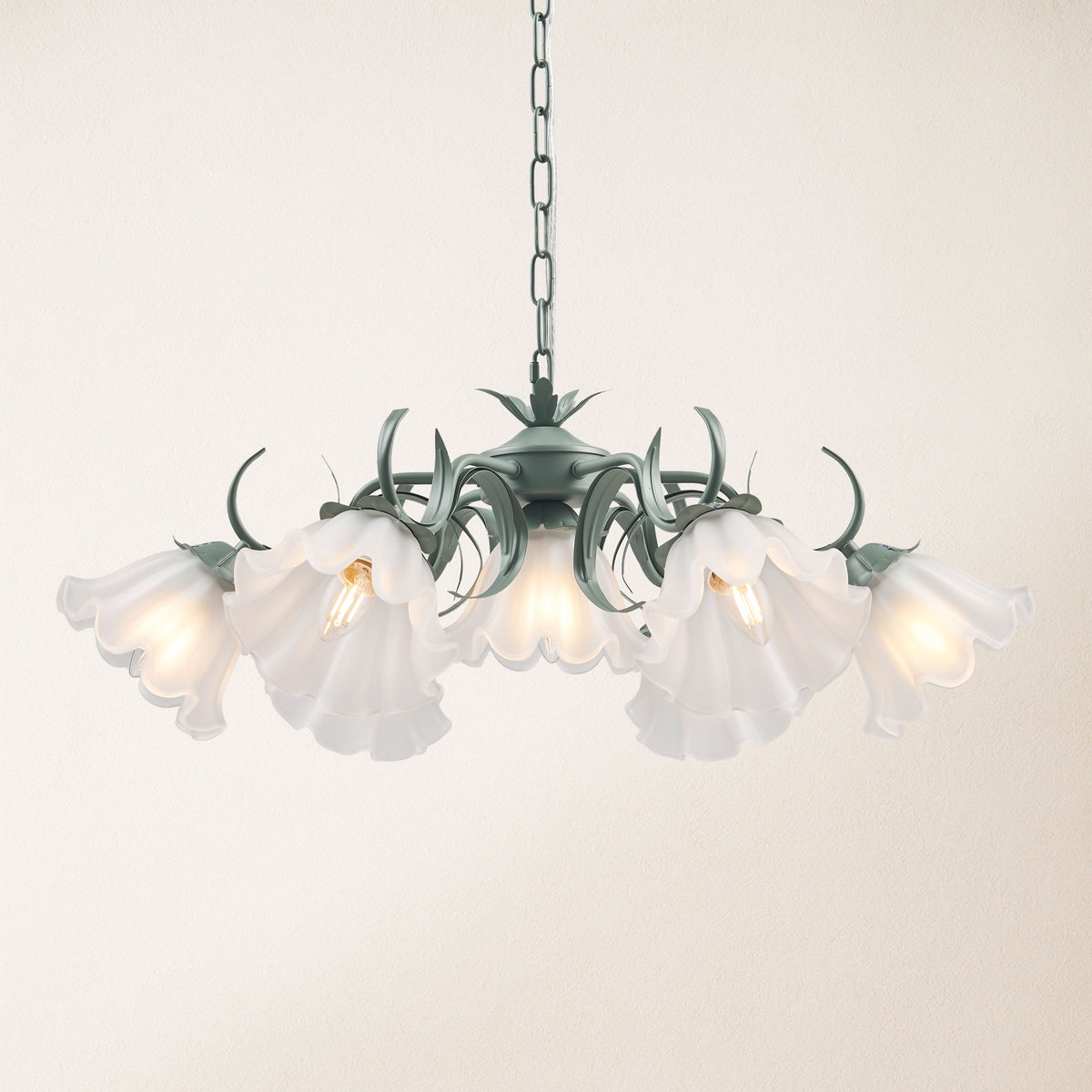 GlowMuse Crystal Round Chandelier 27"