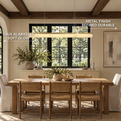 Solvane Resin Linear Chandelier 47.2"W