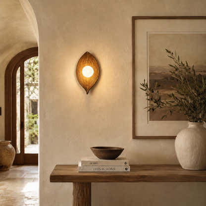 Sylvara Resin Leaf Wall Sconce