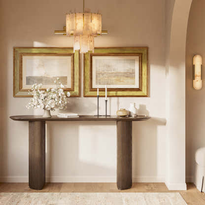 Plinth Console Table 60"W