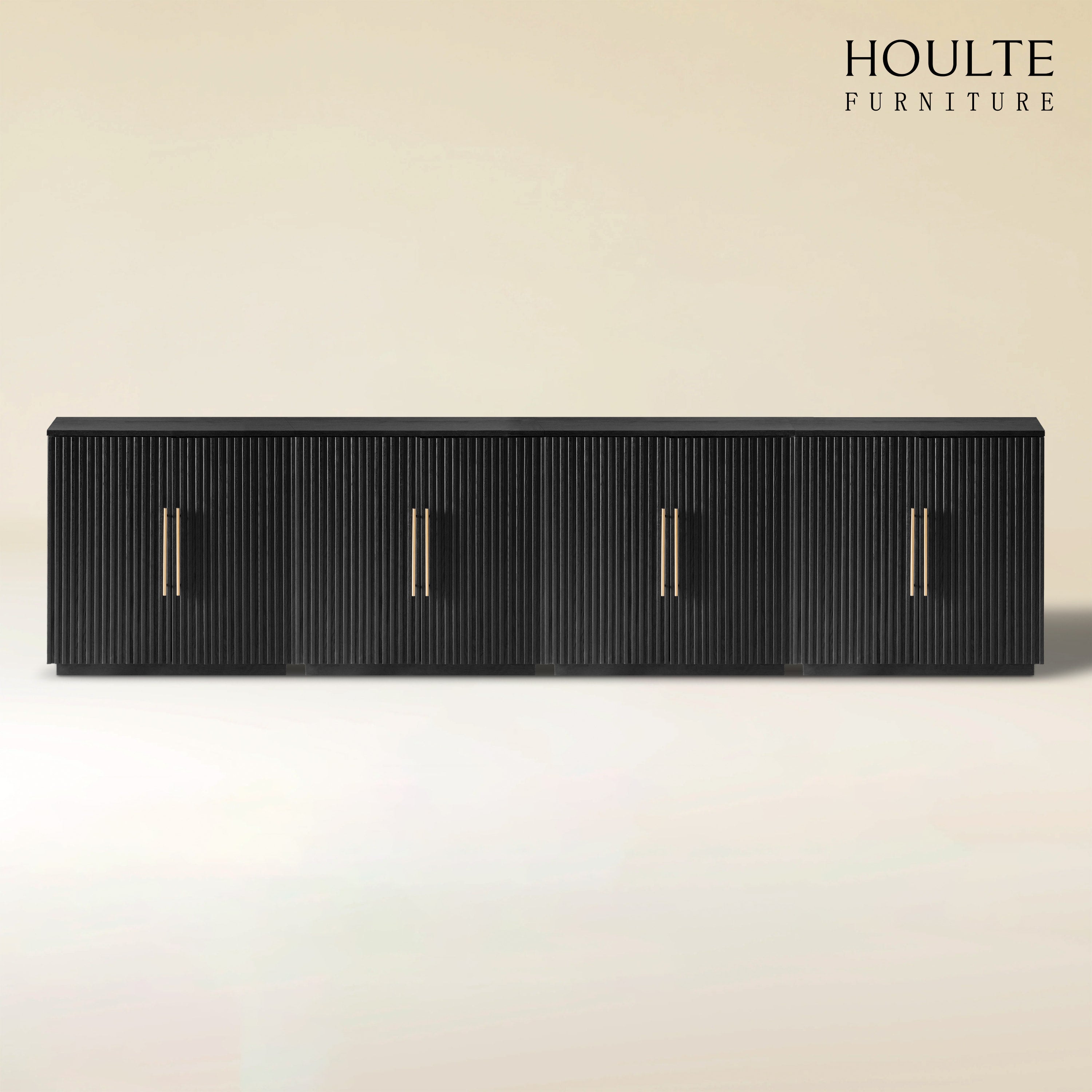Holt 126″ Oak Media Console(Set of 4)