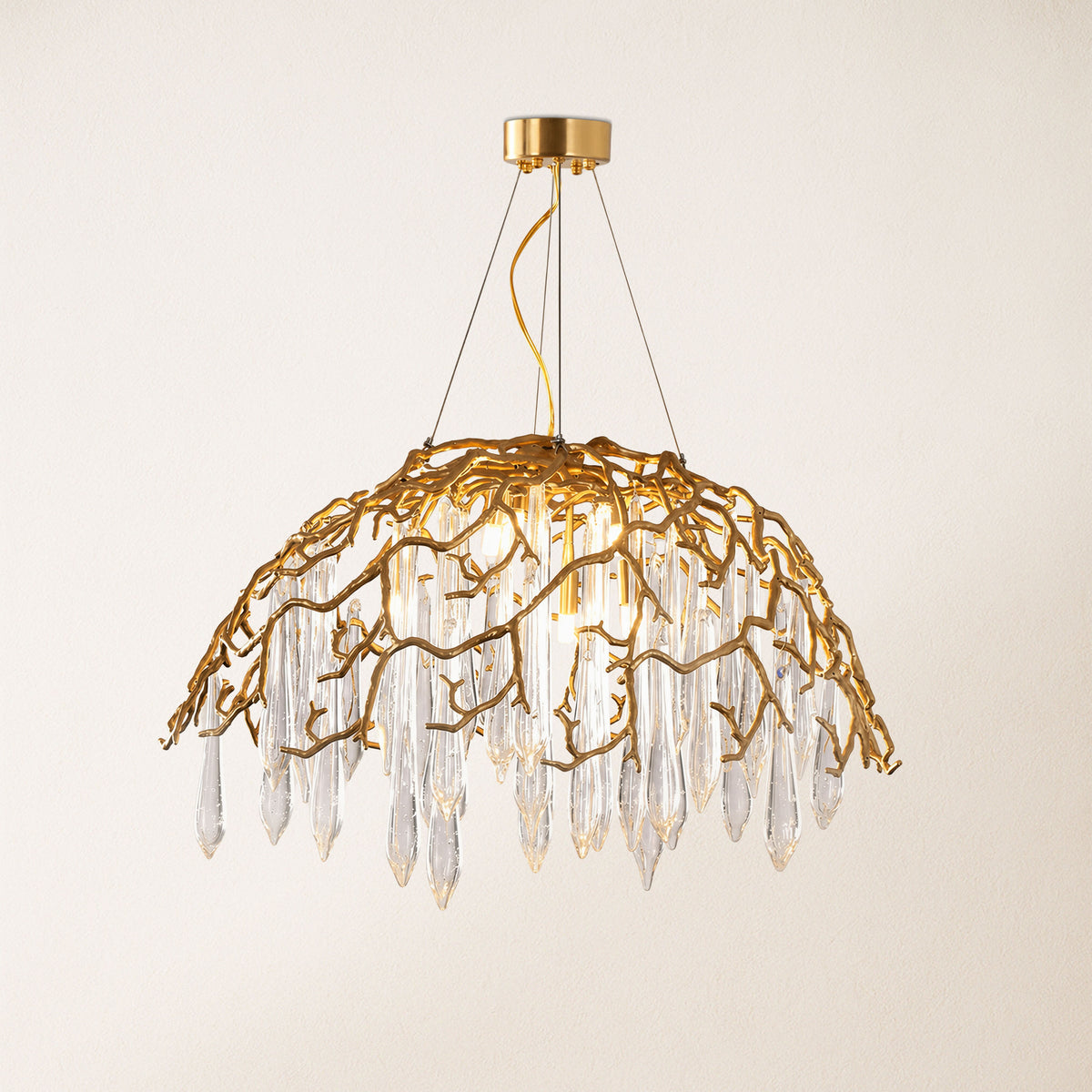Aurevia Dome Glass Chandelier