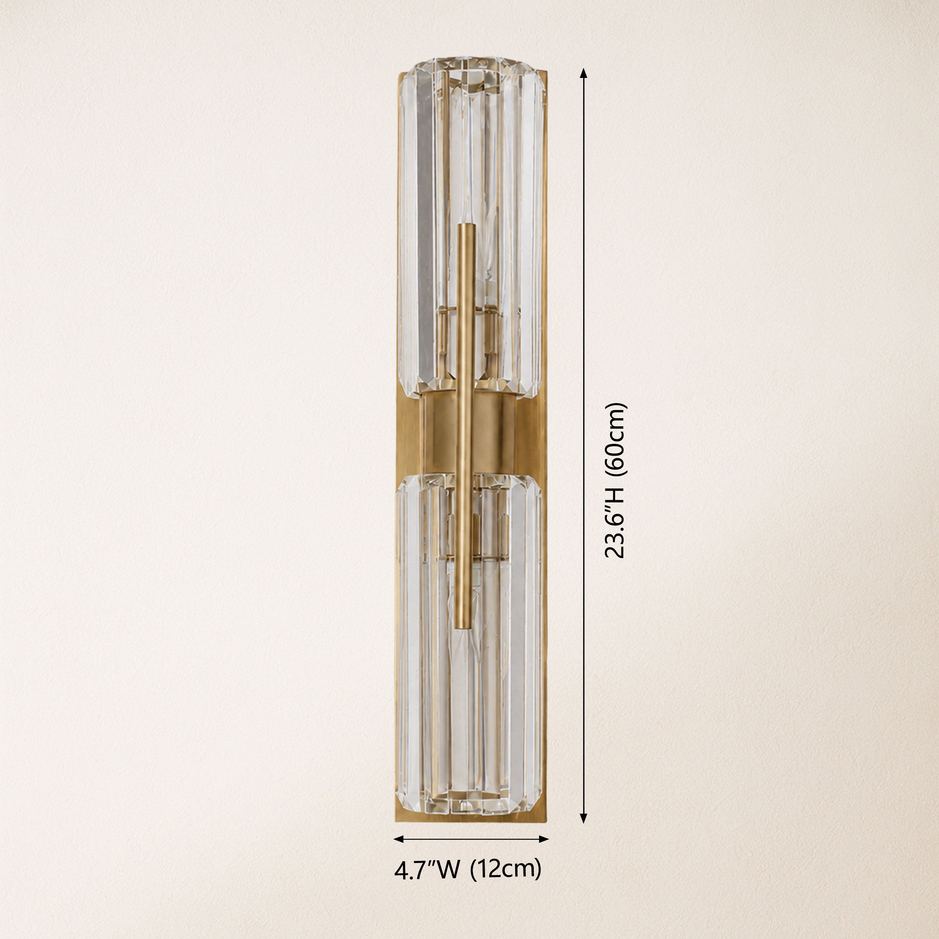 Kaelith Crystal Linear Wall Sconce