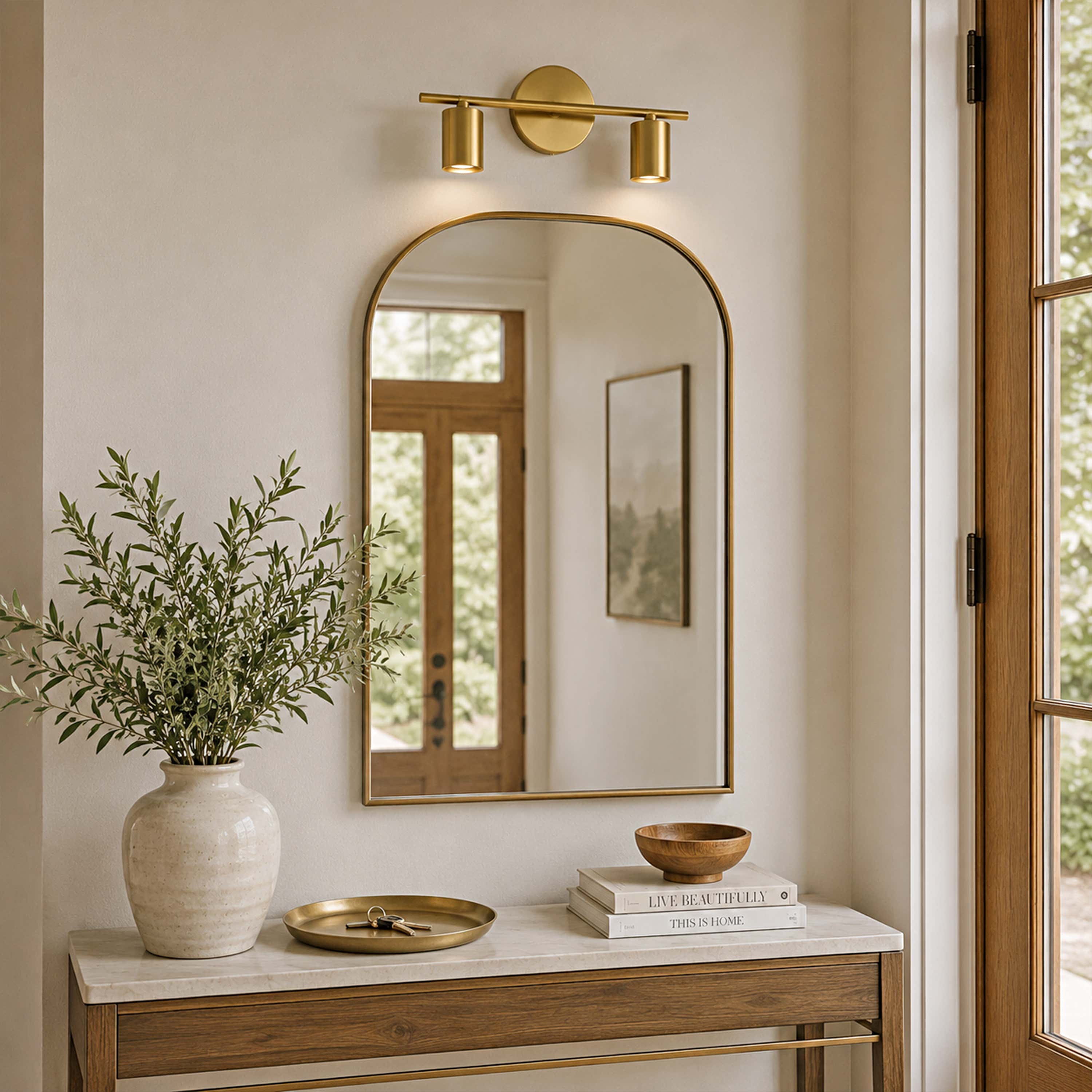 Erin Cylindrical 2-Light Wall Sconce
