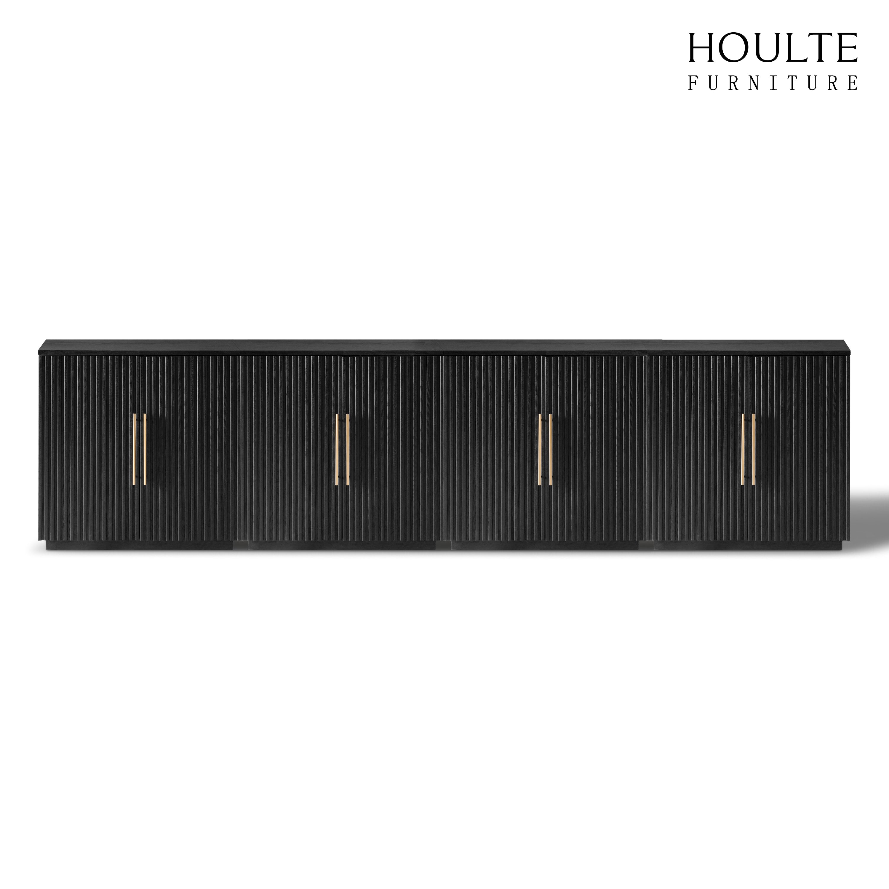 Holt 126″ Oak Media Console(Set of 4)