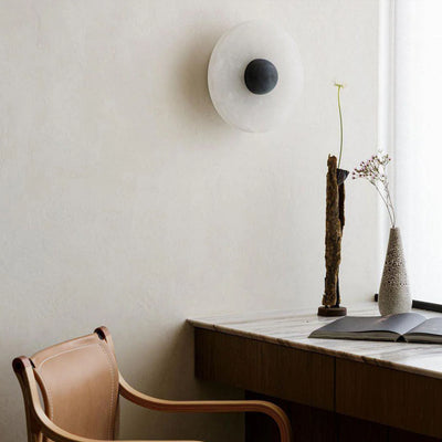 Miles Alabaster Wall Sconce 8"D