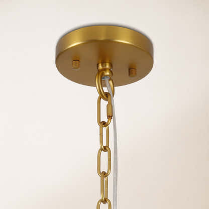 Ondalia Tiered Glass Round Chandelier 36"D