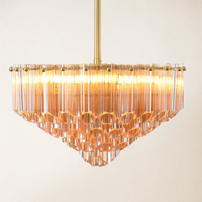 Ethereal Crystal Radiance Round Chandelier 14"D
