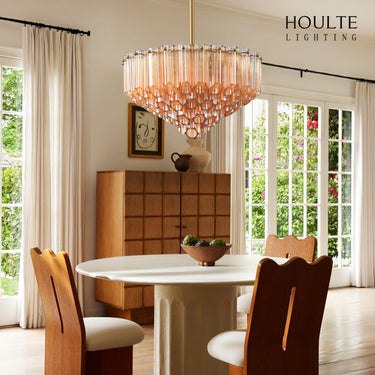 Ethereal Crystal Radiance Round Chandelier 14"D