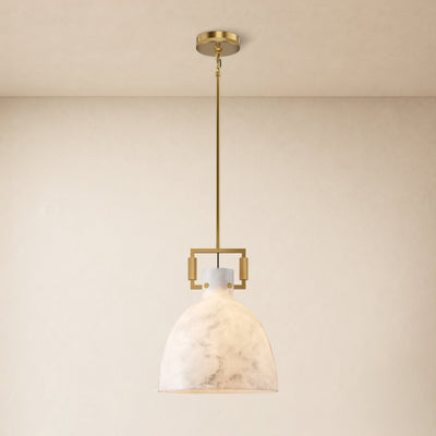 Lioren Resin Dome Pendant Light 14.2"D