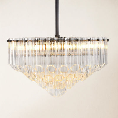 Ethereal Crystal Radiance Round Chandelier 14"D