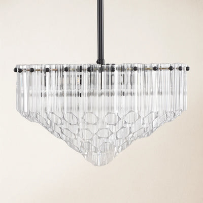 Ethereal Crystal Radiance Round Chandelier 14"D