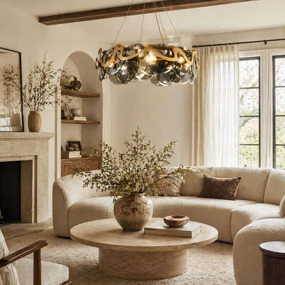 Avenor Ambient Glass Round Chandelier