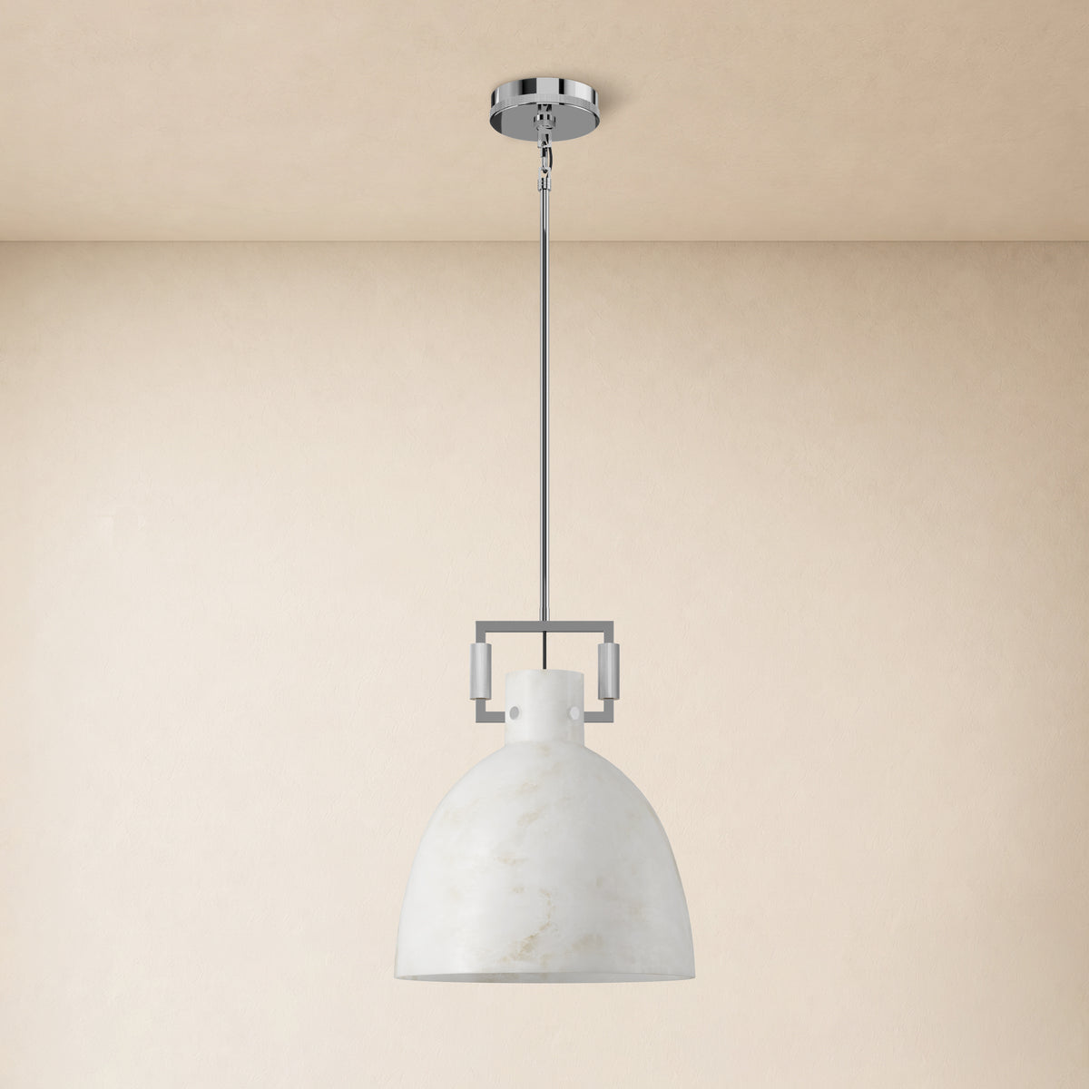 Lioren Resin Dome Pendant Light 14.2"D