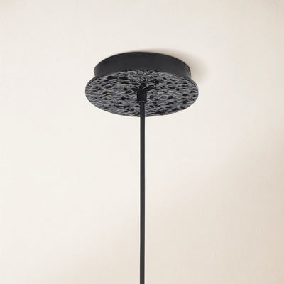 Elara Black Spherical Cage Chandelier  14"D
