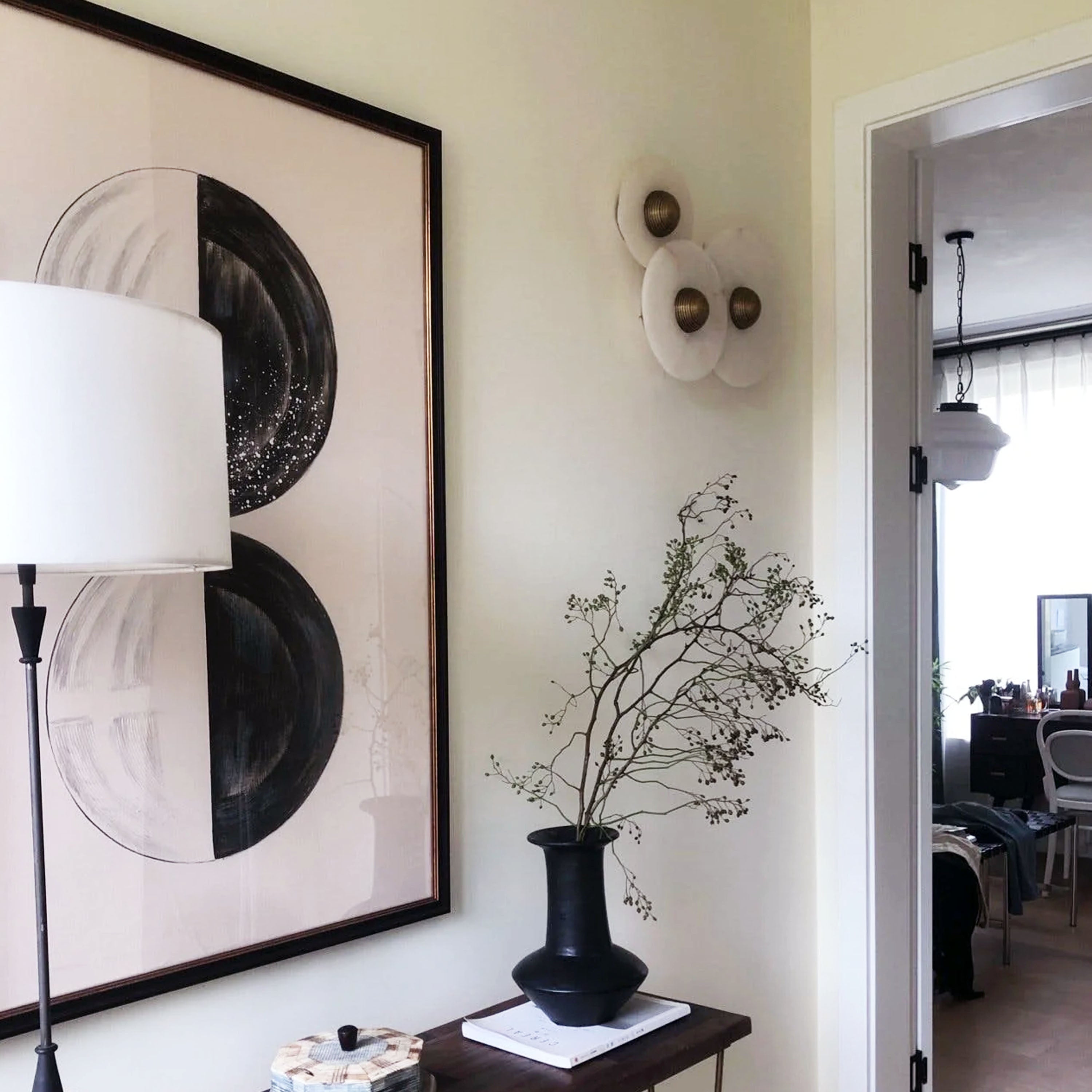 Miles Alabaster Wall Lamp 8"D