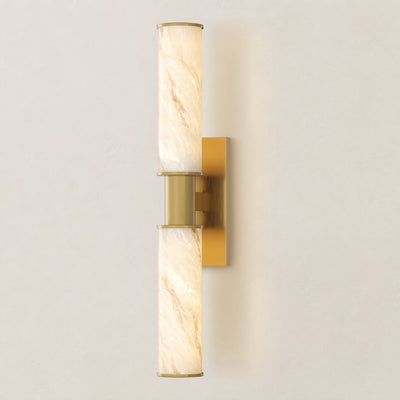 Nuvarelle Resin Double Cylinder Wall Sconce 15.8" 22"H 