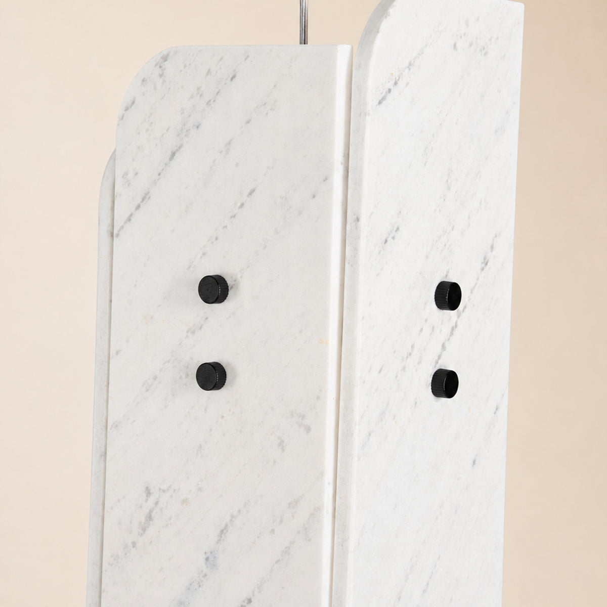 Pietra White Marble Oval Pendant Light 6"D