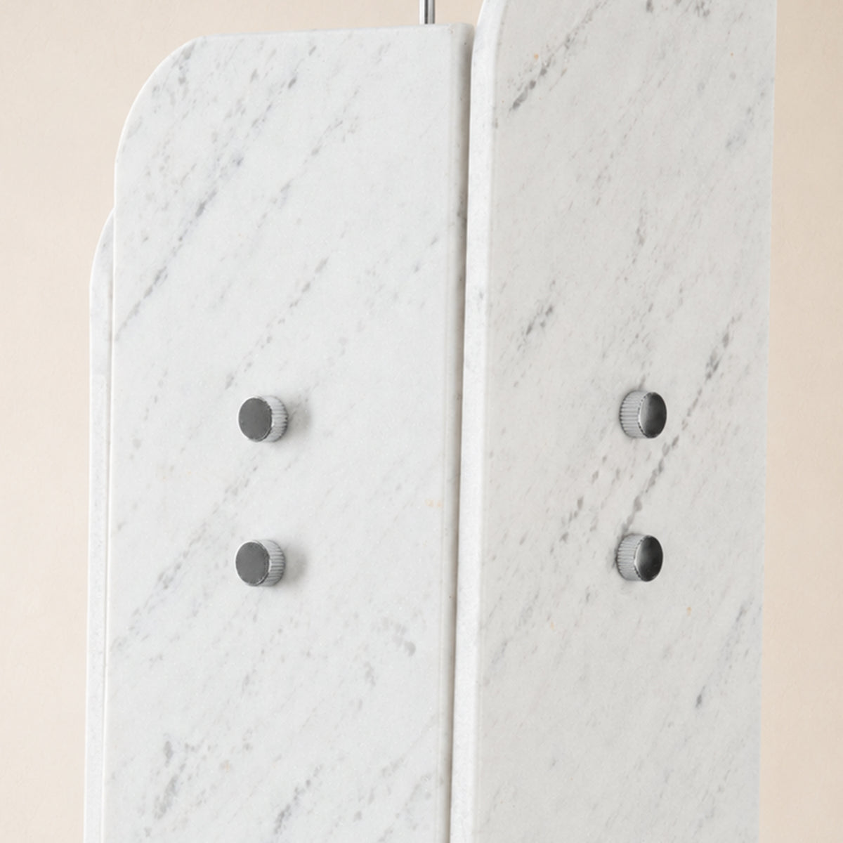 Pietra White Marble Oval Pendant Light 6"D