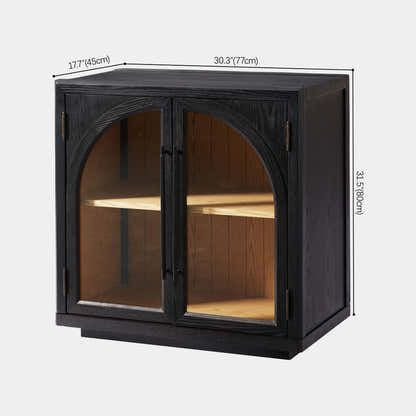Alvar Arched 126″ Oak Media Console(Set of 4)